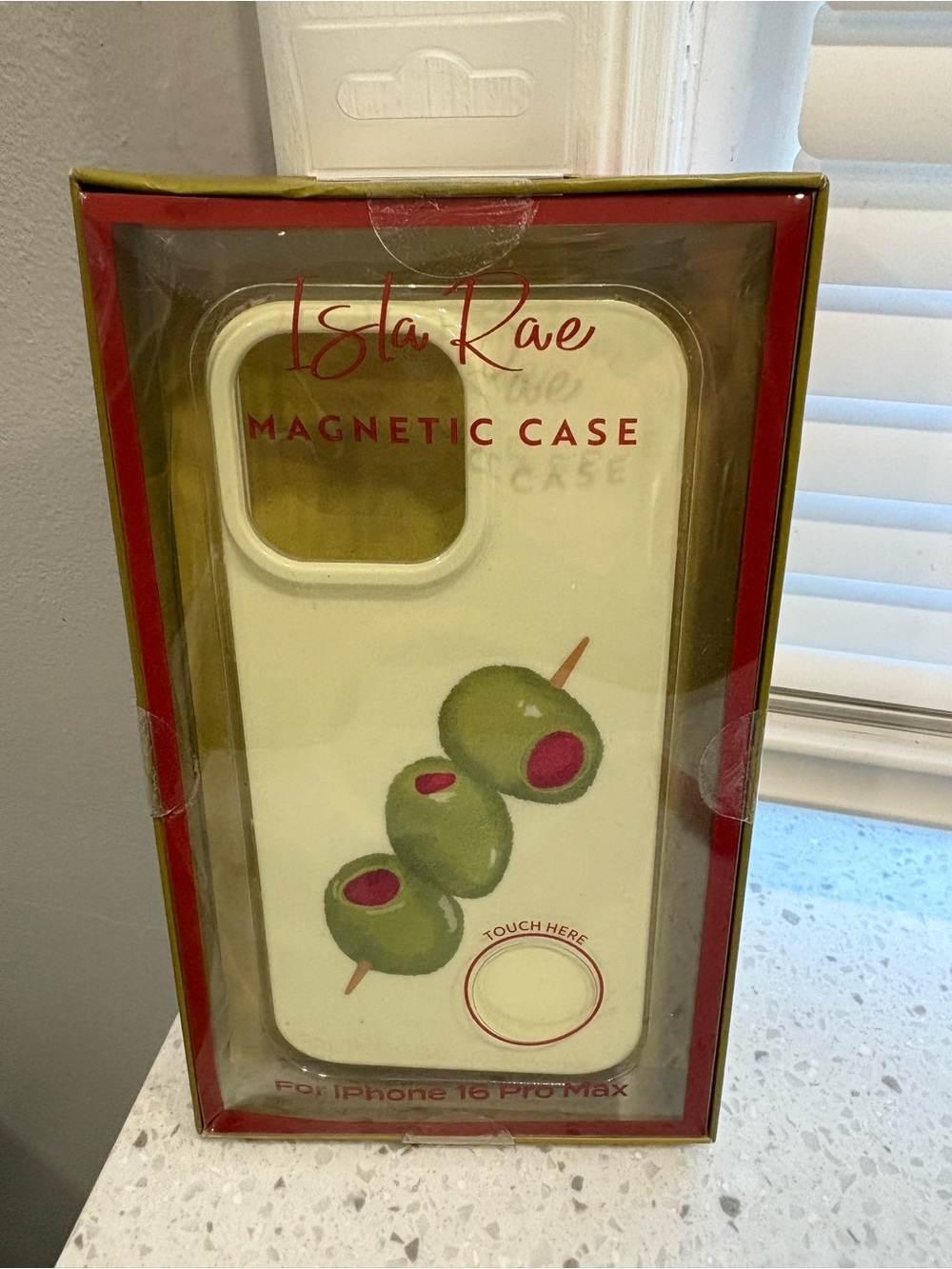 NIB Isla Rae Olive Design Case for iPhone 16 Pro Max